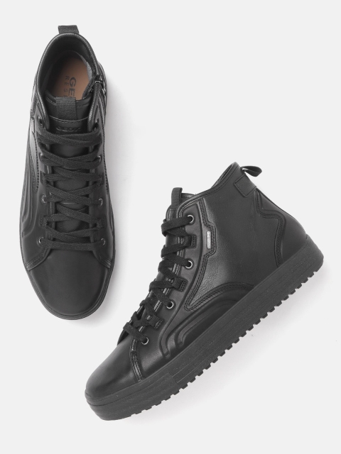 

Geox Men Black Solid Sneakers