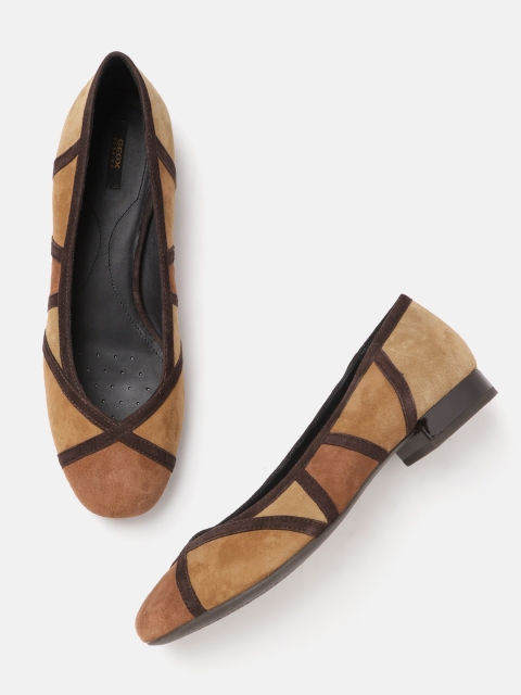 

Geox Women Rust & Brown Printed Leather Comfort Mules
