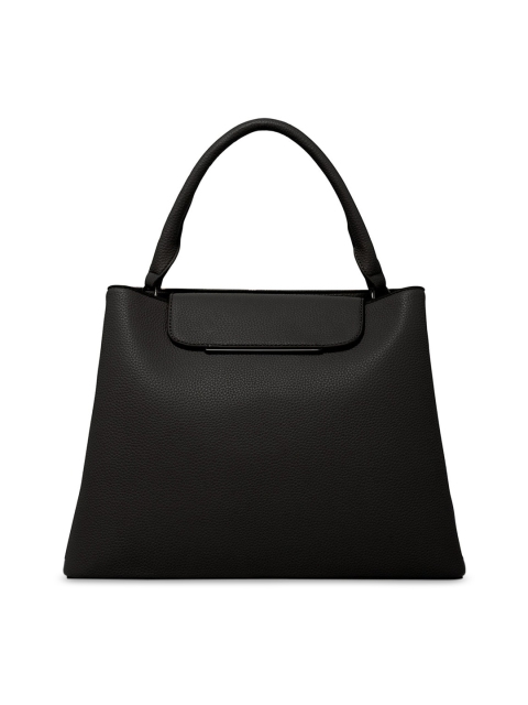 

Forever New Black Textured Structured Handheld Bag