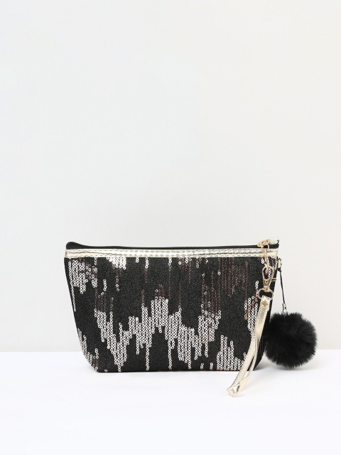 

max Women Black Sequined Wallet