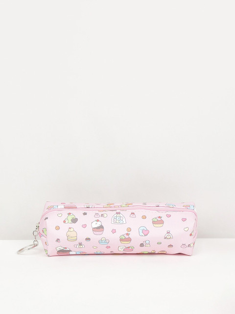 

max Women Pink & White Printed PVC Pouch