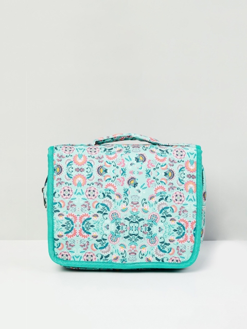 

max Women Turquoise Blue Printed Pouch
