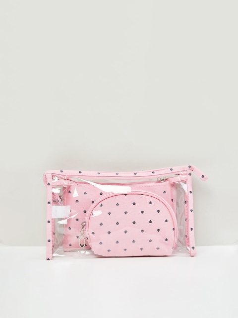 

max Women Pink Zip Around Wallet