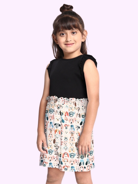 

K&U Black & White Animal Dress