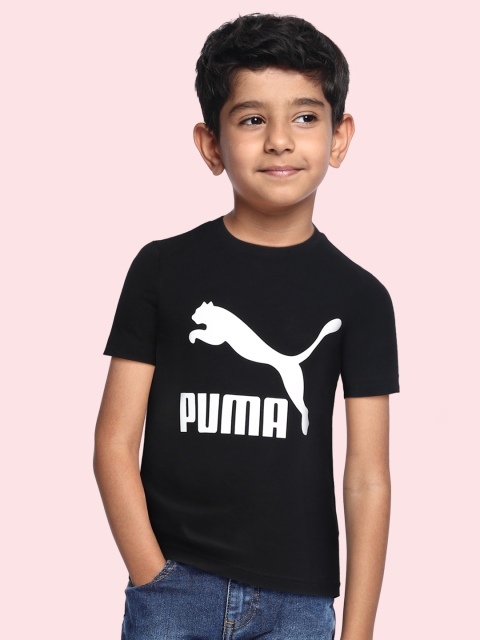 

Puma Boys Black Pure Cotton Printed T-shirt