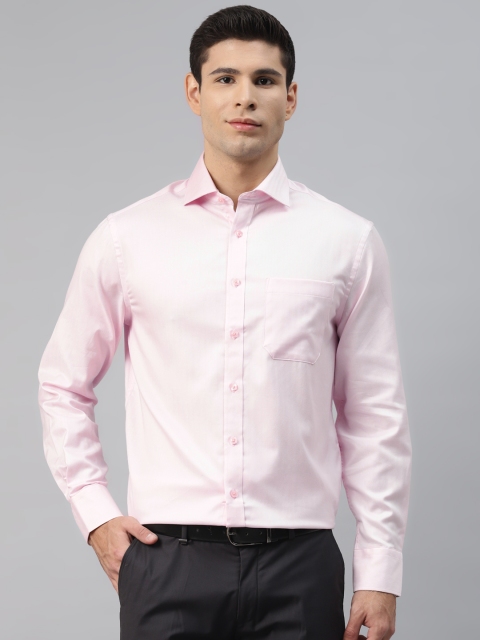 

Marks & Spencer Men Pink Solid Regular Fit Formal Shirt