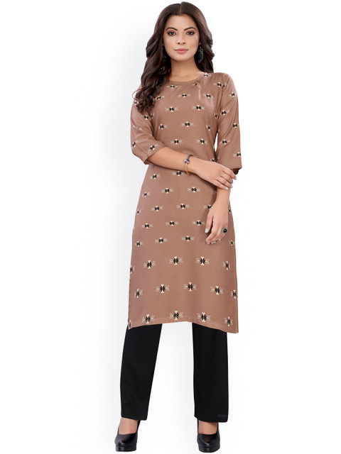 

Viva N Diva Women Brown Regular Kurta with Pyjamas
