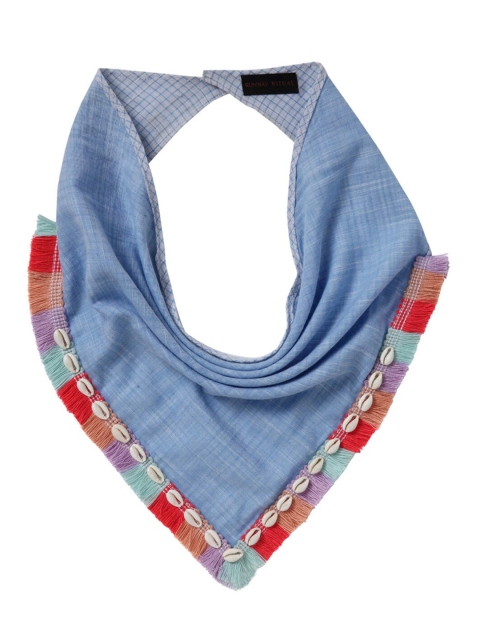 

Runway Ritual Women Blue Bandana Scarf