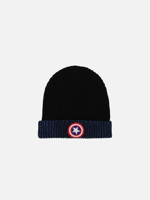 

Free Authority Men Black & White Captain America Printed Beanie