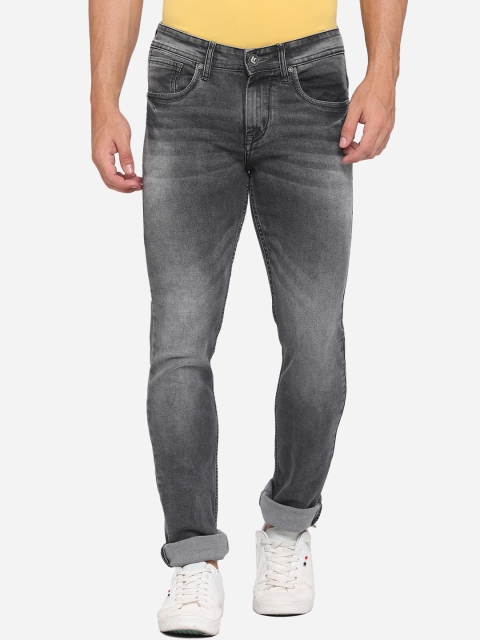 

Greenfibre Men Grey Straight Fit Heavy Fade Stretchable Jeans