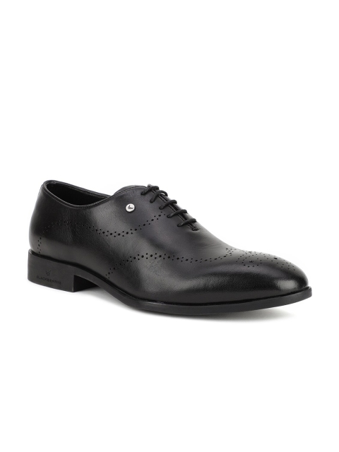 

Blackberrys Men Black Solid Leather Formal Oxfords