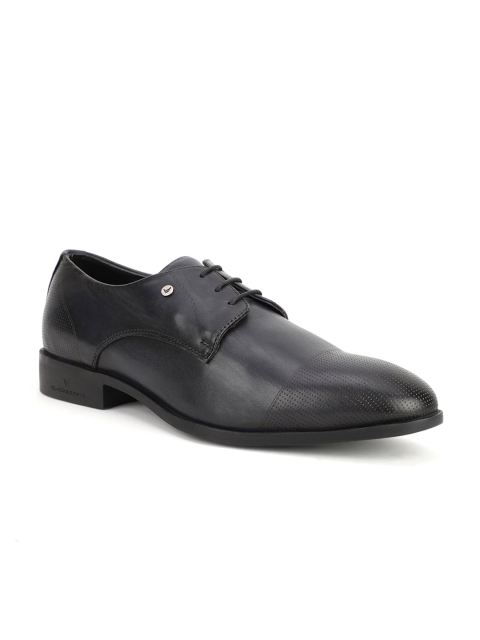 

Blackberrys Men Blue Textured Leather Formal Derbys
