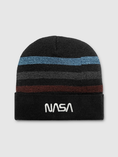 

Free Authority Men Black & White Nasa Printed Beanie