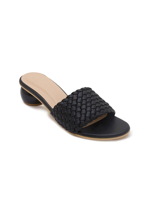 

Sole To Soul Women Black Block Sandals