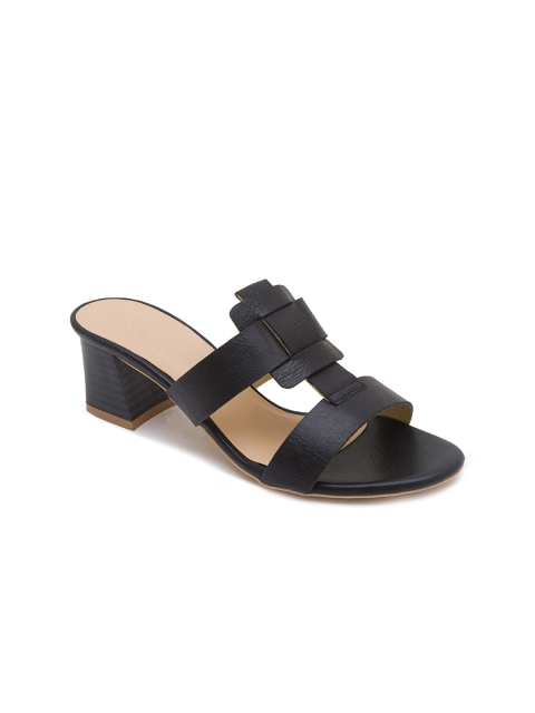 

Sole To Soul Women Black Block Sandals