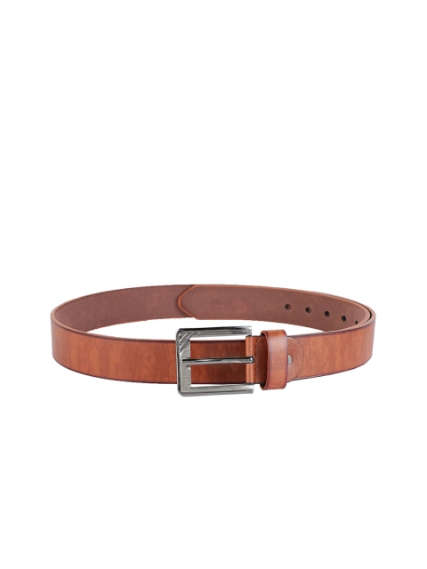 

ZEVORA Men Tan Textured PU Belt