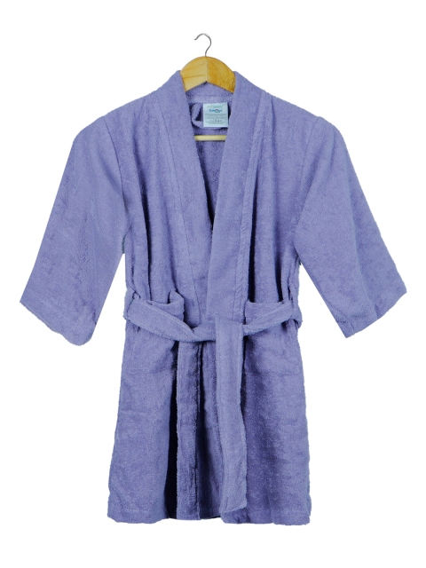 

Trident Kids Purple Solid Pure Terry Towel Bath Robe