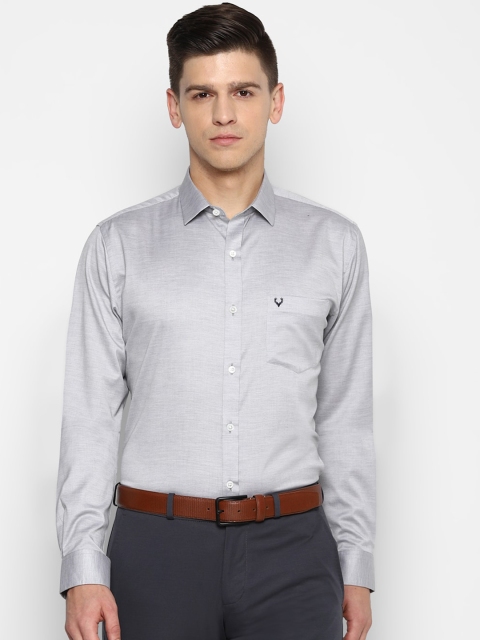 

Allen Solly Men Grey Slim Fit Opaque Formal Shirt