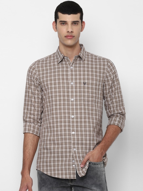 

Allen Solly Men White Slim Fit Tartan Checks Opaque Checked Casual Shirt