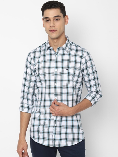 

Allen Solly Men Blue Checked Slim Fit Casual Shirt