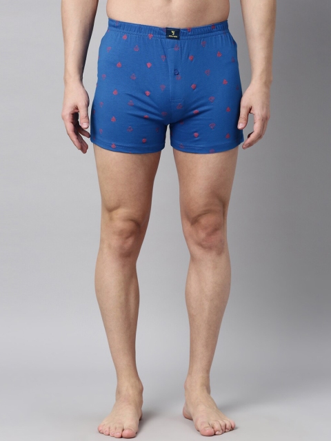 

Joven Men Blue Pack of 2 Printed Knitted Boxer