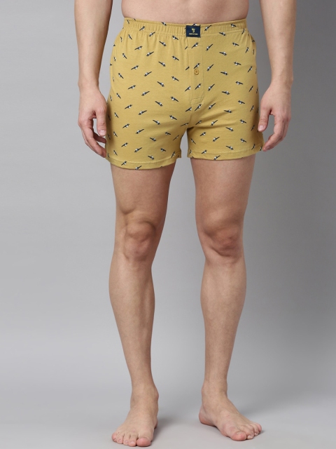

Joven Men Beige Pack of 2 Printed Cotton Knitted Boxer