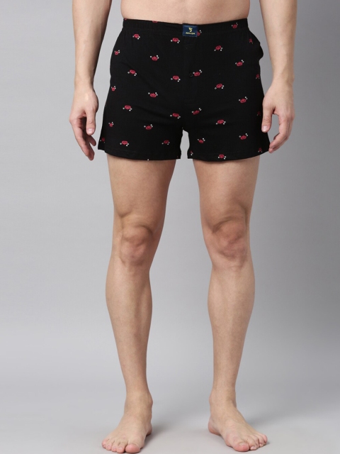 

Joven Men Pack Of 2 Black & Red Printed Boxers JB2K-PK