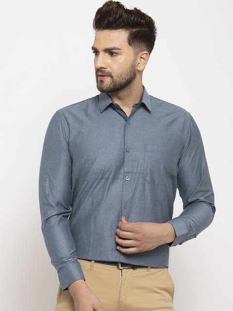 

JAINISH Men Grey Smart Opaque Formal Shirt