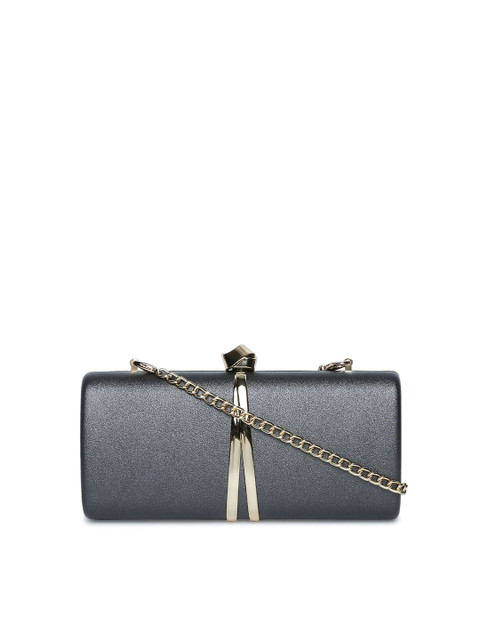 

Lavie Silver-Toned Box Clutch