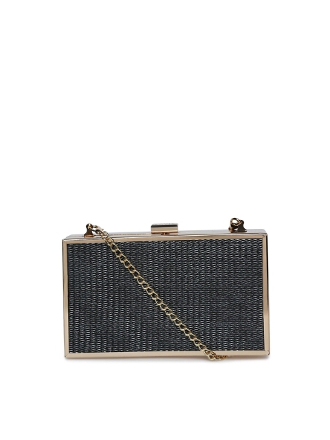 

Lavie Black & Gold-Toned Box Clutch