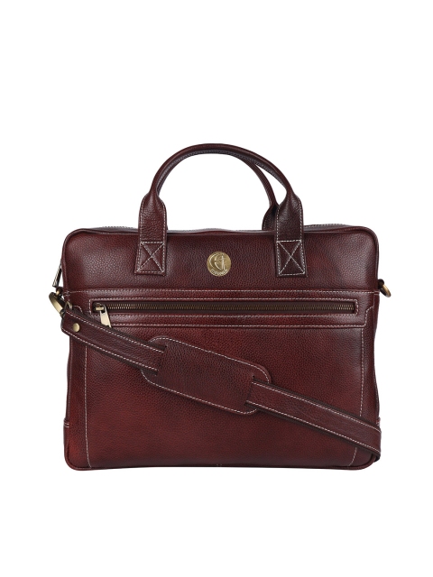 

HiLEDER Unisex Brown Leather Laptop Bag