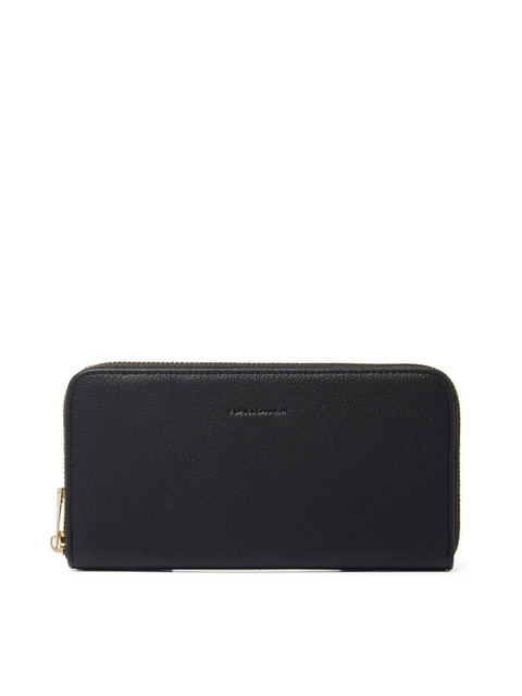 

Forever New Women Black PU Zip Around Wallet