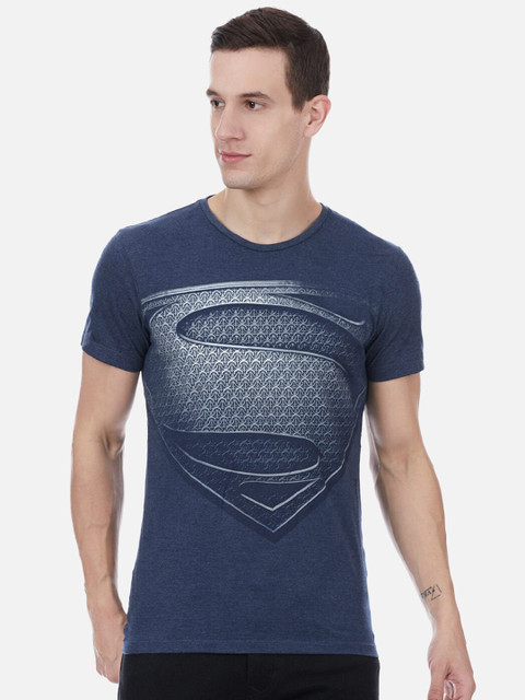 

Free Authority Men Blue Dc Comics Printed T-shirt