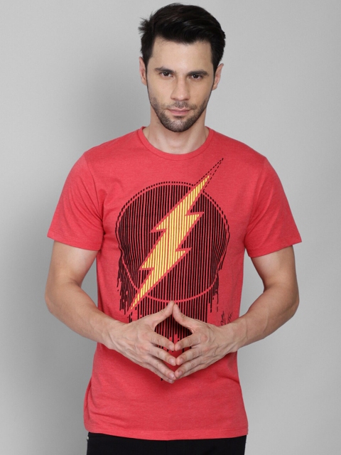 

Free Authority Men Red Flash Printed T-shirt