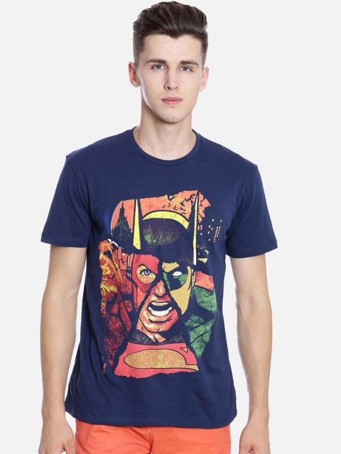 

Free Authority Men Blue Dc Comics Printed T-shirt