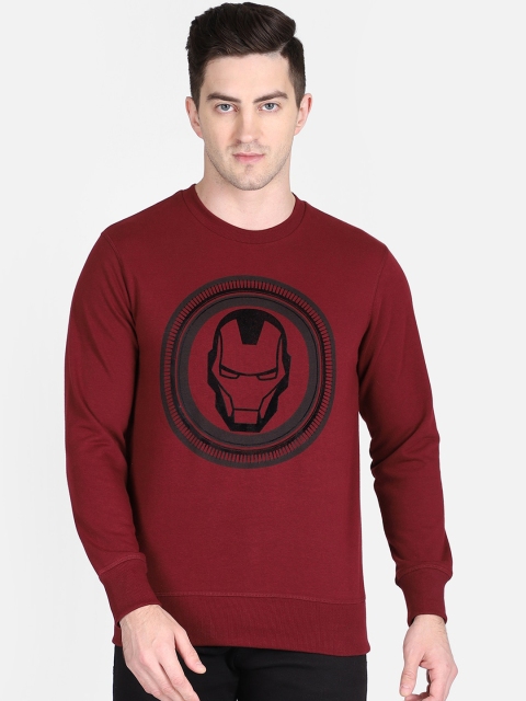 

Free Authority Men Maroon Iron Man Printed Cotton Sweatshirt