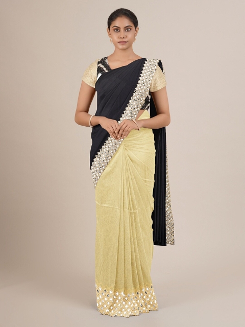 

Pothys Black & Beige Saree