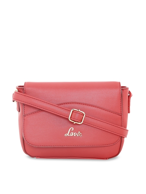 

Lavie Red PU Bucket Sling Bag