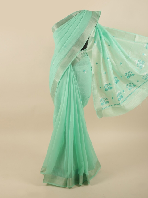

Pothys Green Floral Saree