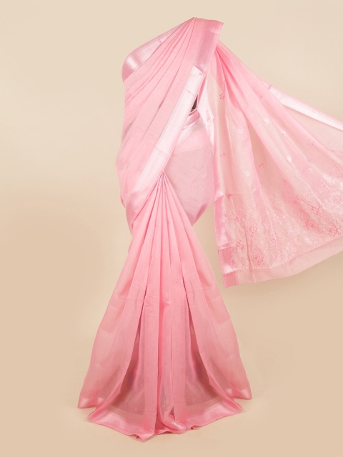 

Pothys Pink Embroidered Saree