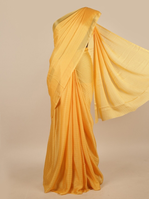 

Pothys Yellow Striped Saree