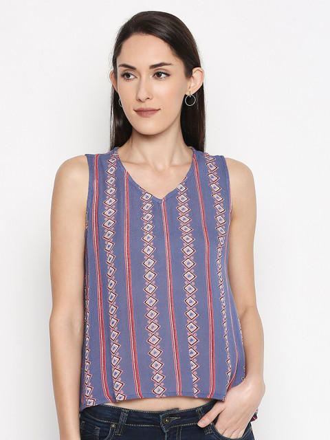 

People Navy Blue Regular Top