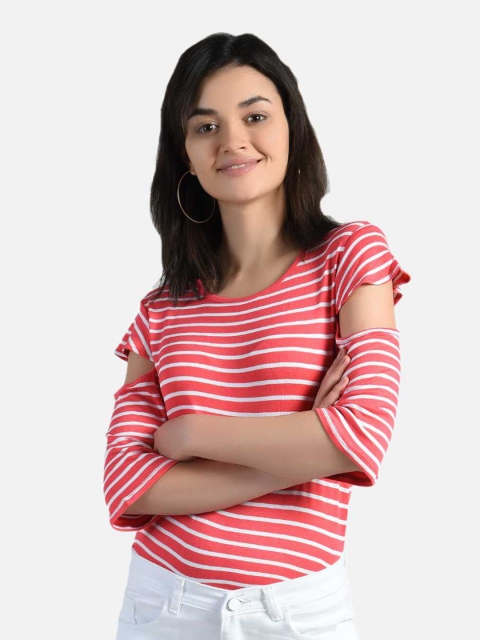 

AARA Multicoloured Striped Regular Top, Multi