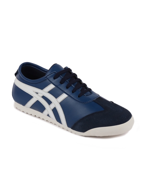 

FAUSTO Men Navy Blue Colourblocked PU Sneakers
