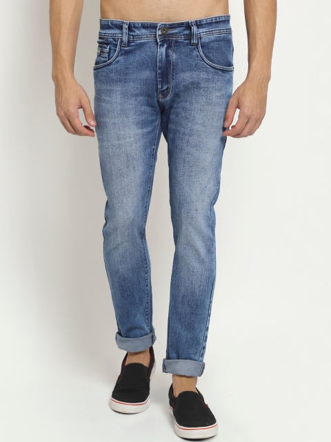 

Rodamo Men Blue Slim Fit Heavy Fade Stretchable Jeans