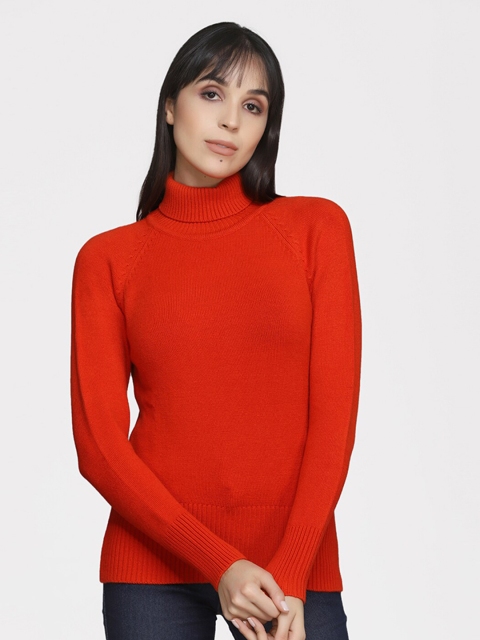 

Madame Women Orange Pullover