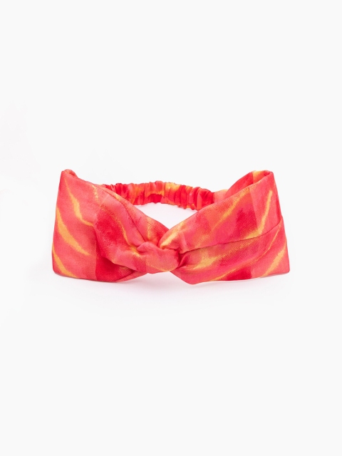 

DEEBACO Women Pink & Yellow Hairband