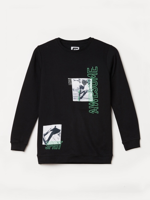 

Fame Forever by Lifestyle Boys Black & White Graphic Printed Sweatshirt