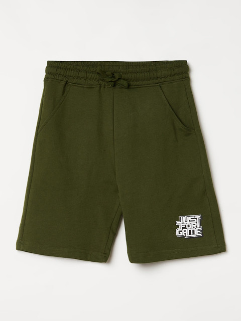 

Fame Forever by Lifestyle Boys Olive Green Regular Shorts