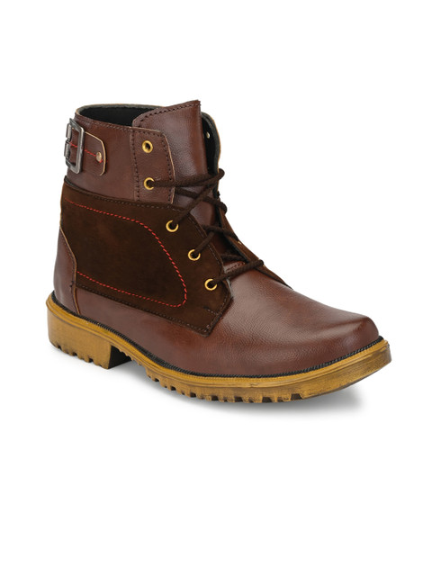 

Big Fox Men Brown Colourblocked Flat Boots